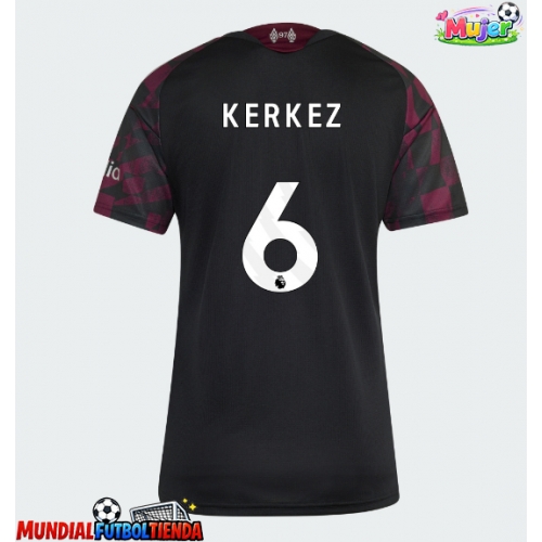Camiseta Liverpool Milos Kerkez #6 Tercera Equipación Replica 2026-27 para mujer mangas cortas